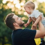 father and baby