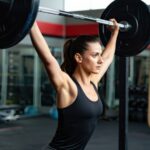 woman weight lifting